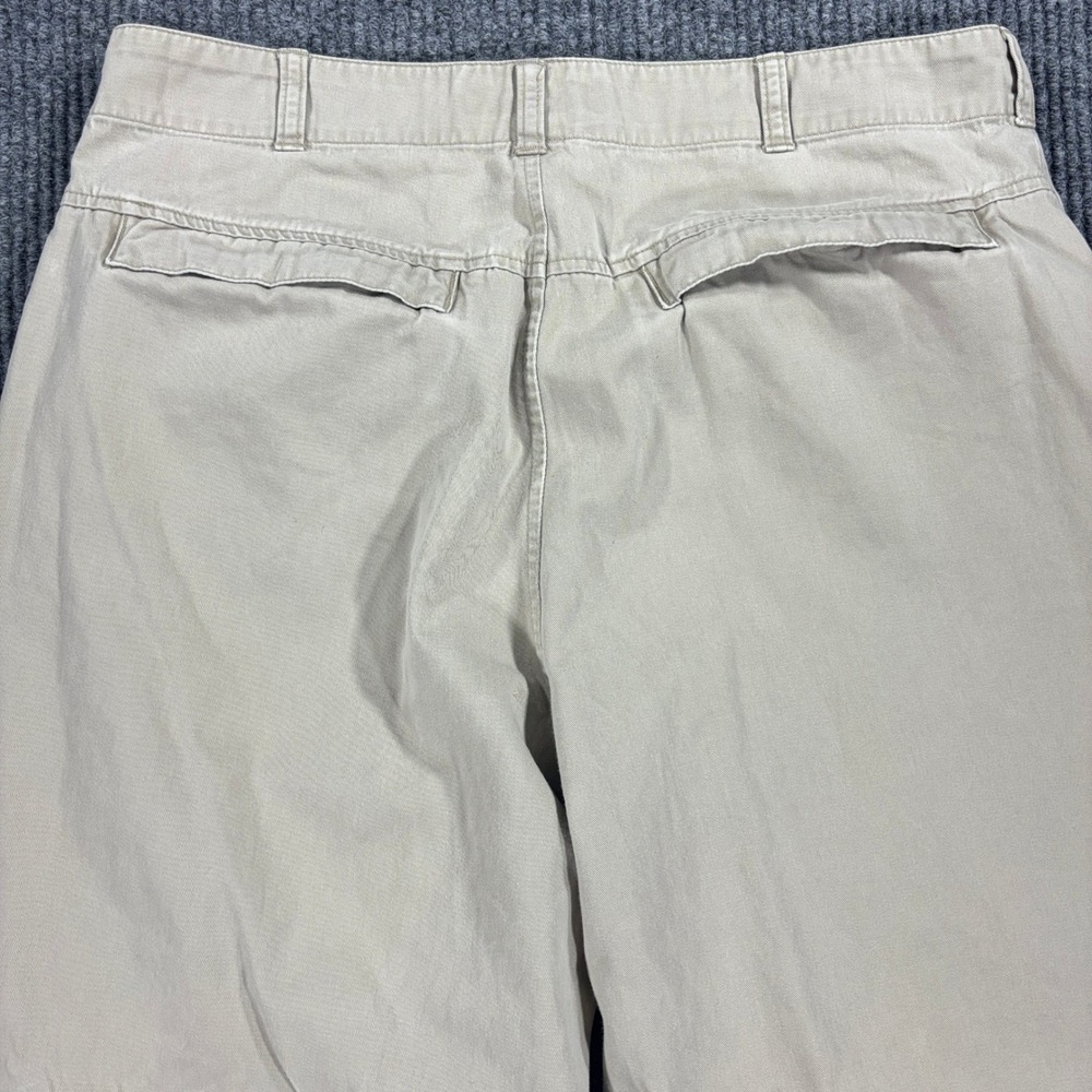 Structure Chino Pants Mens 34x32 Tan Khaki Cotton Cargo Pocket Vintage 2001 - Picture 14 of 16